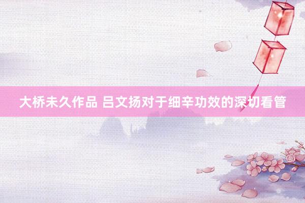 大桥未久作品 吕文扬对于细辛功效的深切看管
