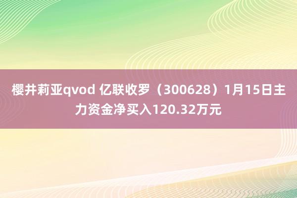 樱井莉亚qvod 亿联收罗（300628）1月15日主力资金净买入120.32万元